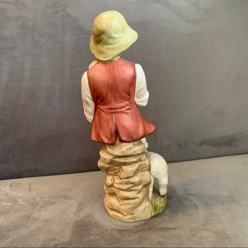 Vintage Lefton Porcelain Shepard Boy Figurine
